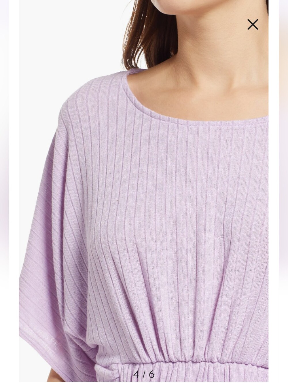 Free People Lavender Purple Kelsey Rib Crop Top & Skirt Set Size S - Picture 5 of 12